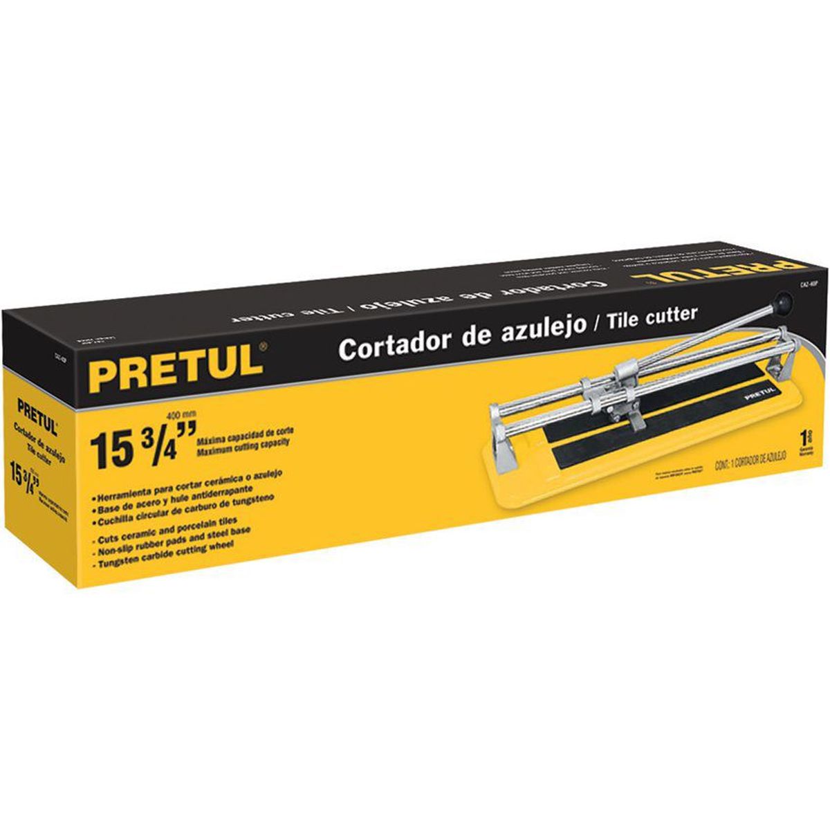 PRETUL - Cortador De Baldosas De 16" Con Cuchillas Pretul