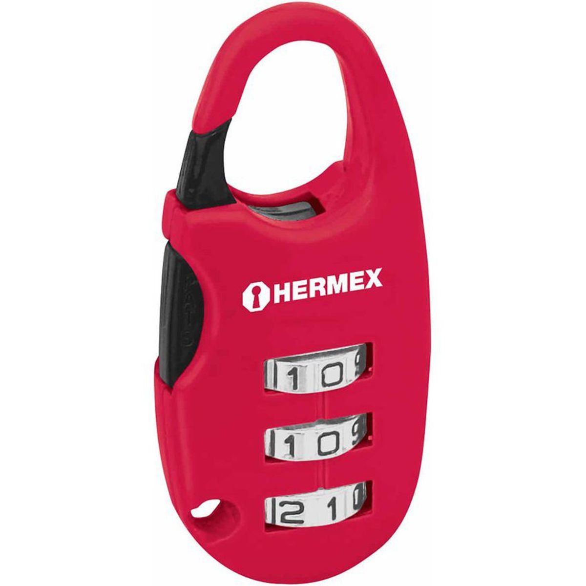 HERMEX - Candado De 25 Mm Para Maleta Y Locker, No Requiere Llave Hermex