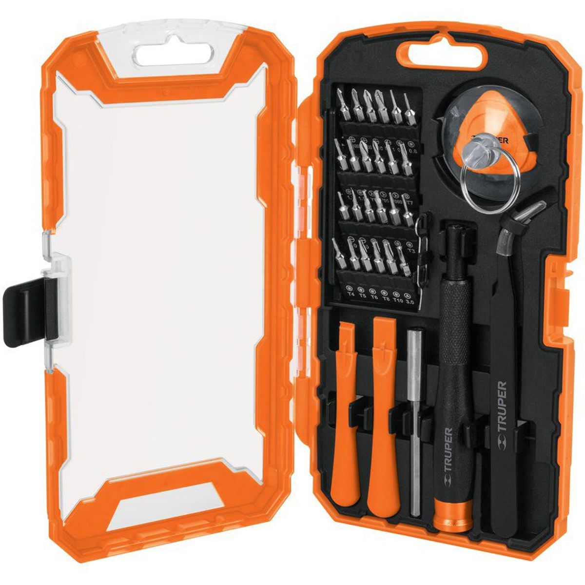 TRUPER - Juego Reparación Celulares PS4 Xbox y Dispositivos 32 Piezas Truper