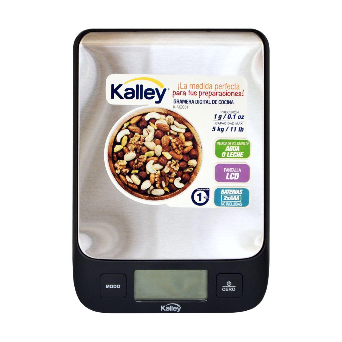 KALLEY - Gramera Balanza De Cocina Kalley 1g A 5kg k-mgc01