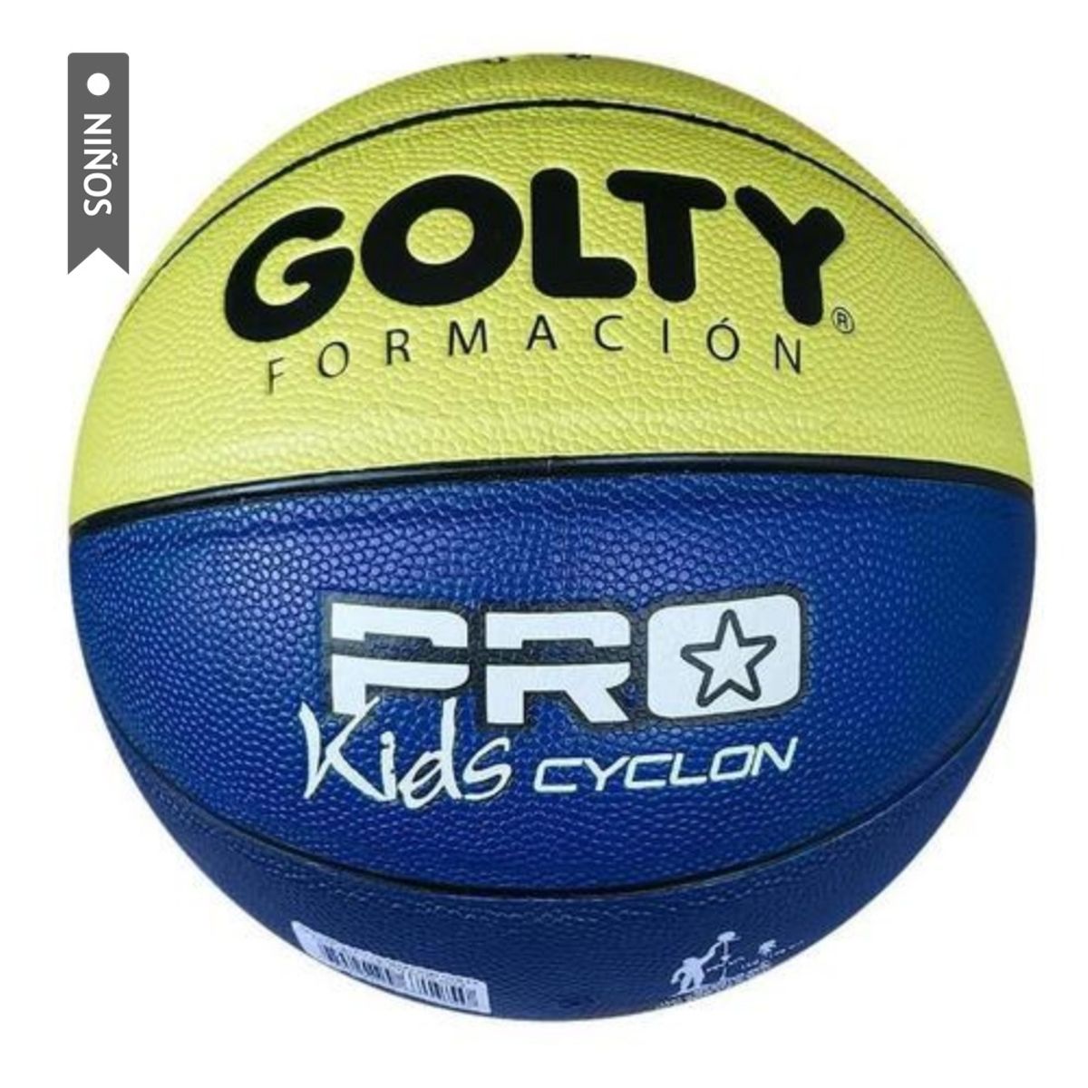 GOLTY - Balón Baloncesto Golty Pro Training Cyclon Niño Talla 5-Azul