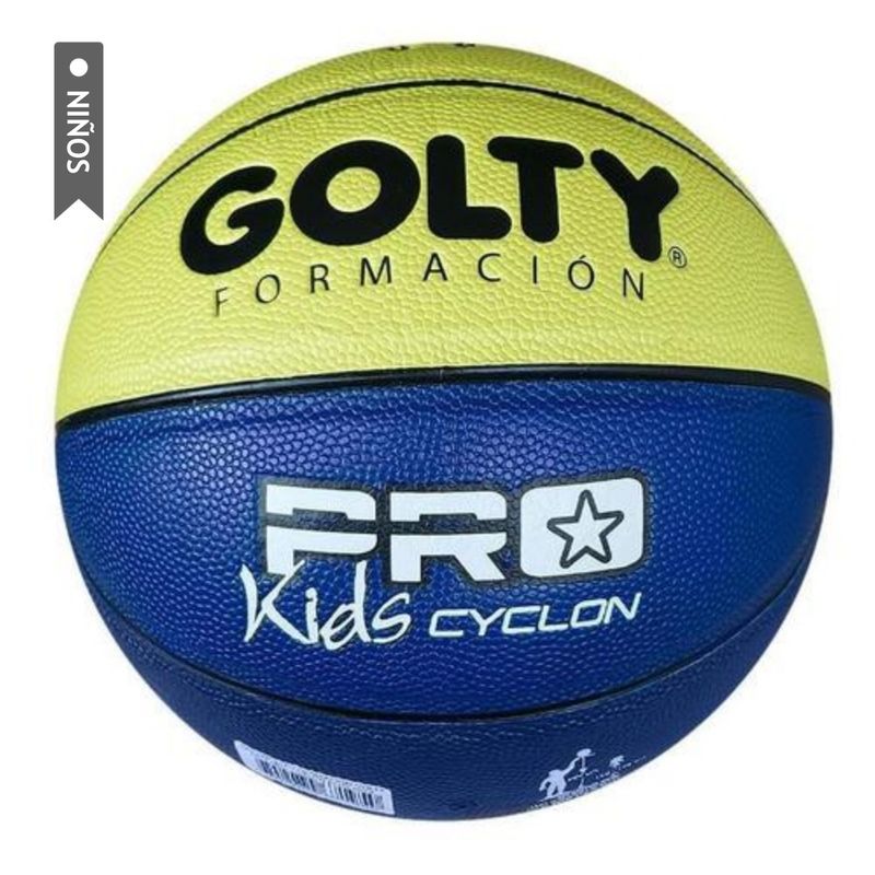 GOLTY - Balón Baloncesto Golty Pro Training Cyclon Niño Talla 5-Azul