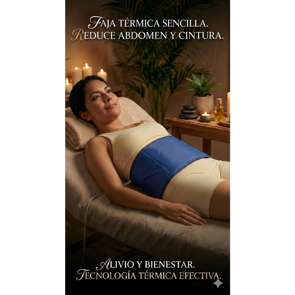 GENERICO - Faja Termica para conectar a corriente reducir y remover grasa