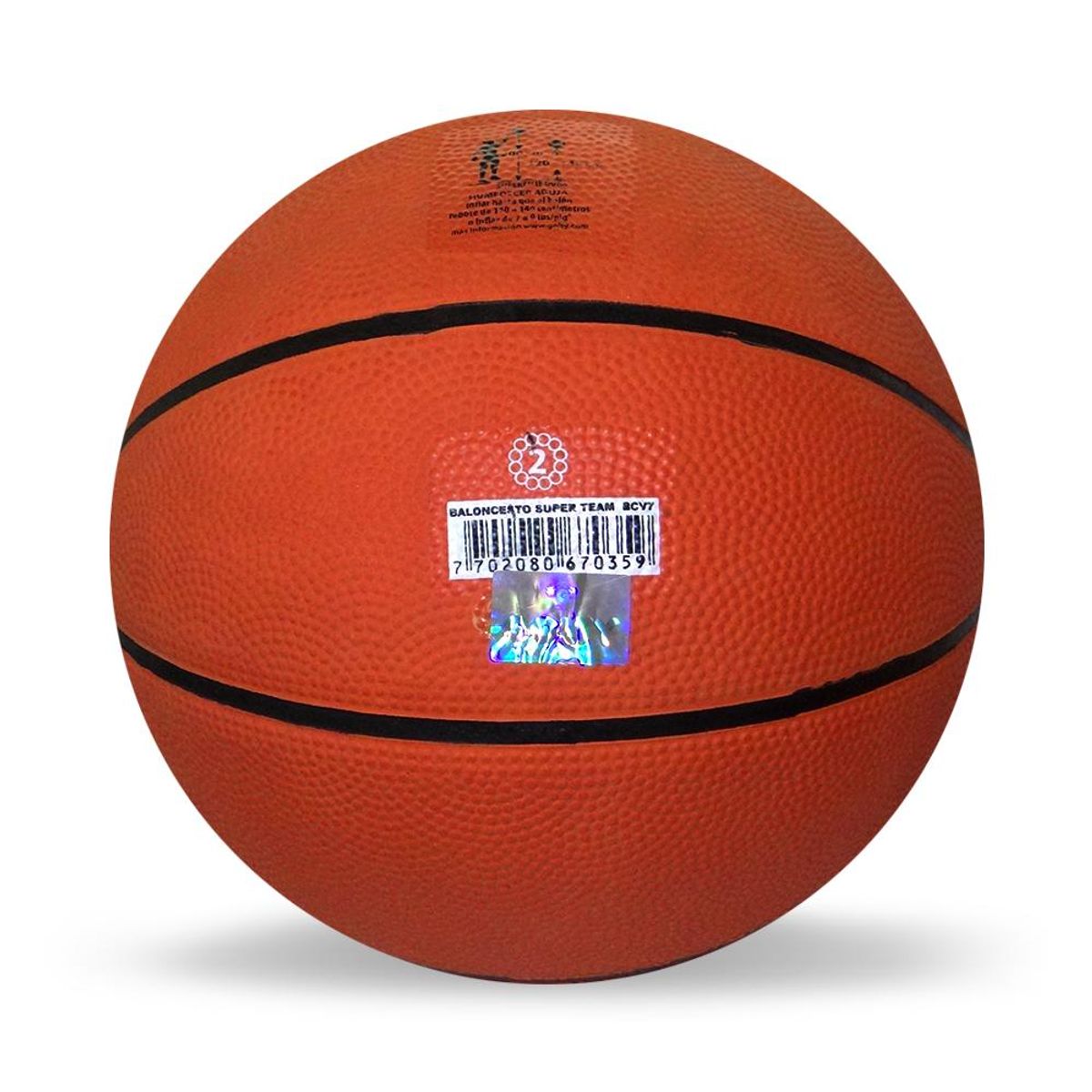 GOLTY - Balón Baloncesto Golty Competition Super Team No.7-Naranja