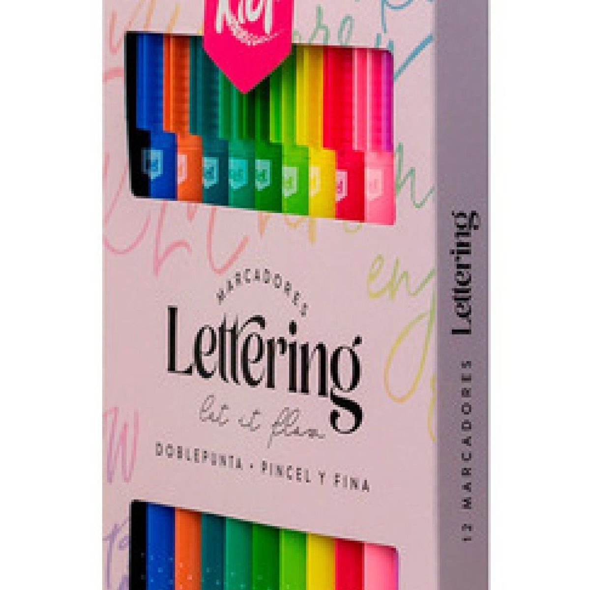 KIUT - Marcadores Kiut Punta Pincel Lettering X 12 Uds.
