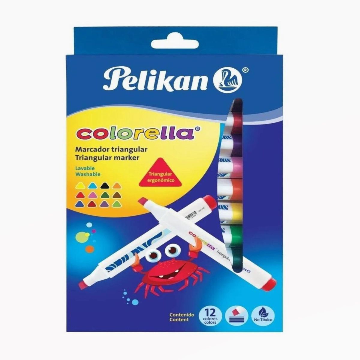 PELIKAN - Marcador Pelikan Triangular X 12 Uds