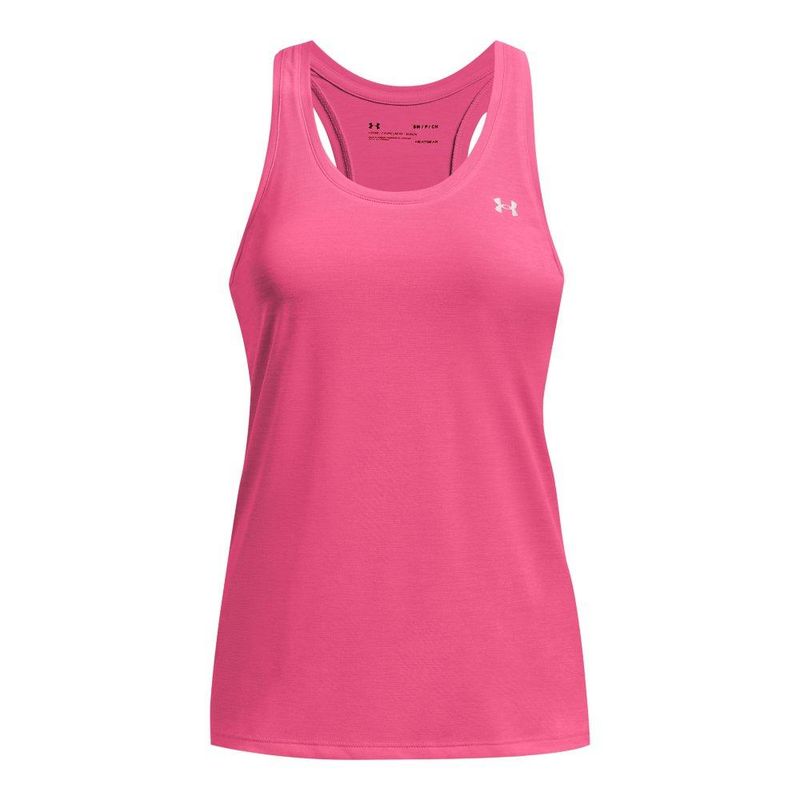 UNDER ARMOUR - Camiseta Esqueleto Under Armour Tech Tank Twist Mujer-Rosa_.