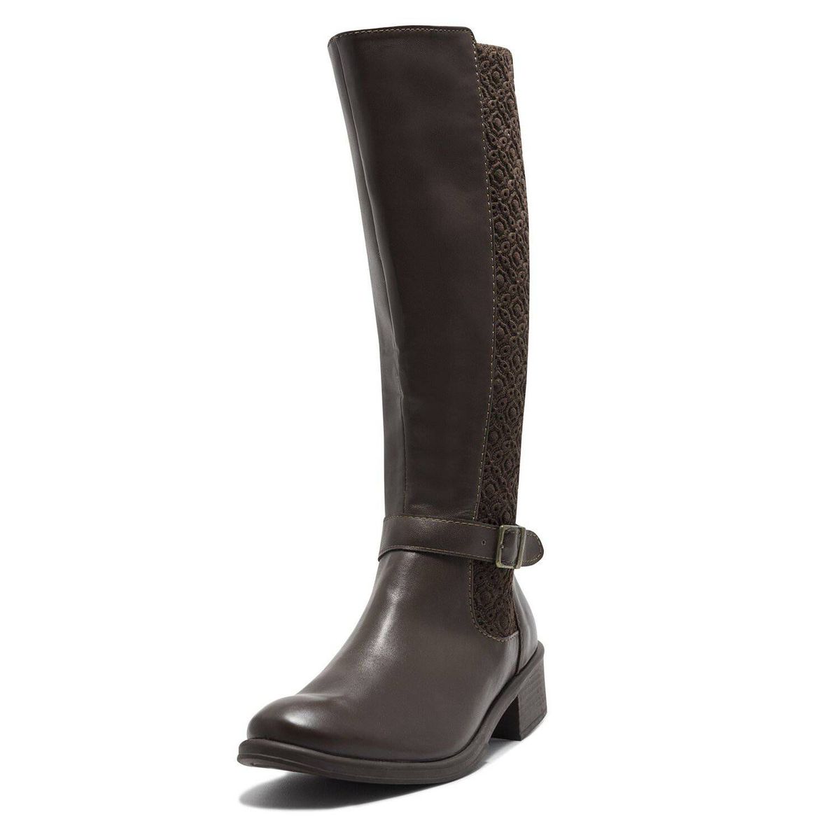 VIOLA - Bota  mujer viola  tacon medio indival  café