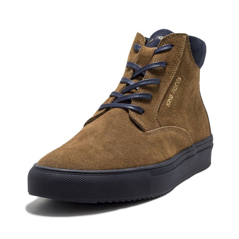 KING PIECES - Botas cafe x azul king pieces tiber