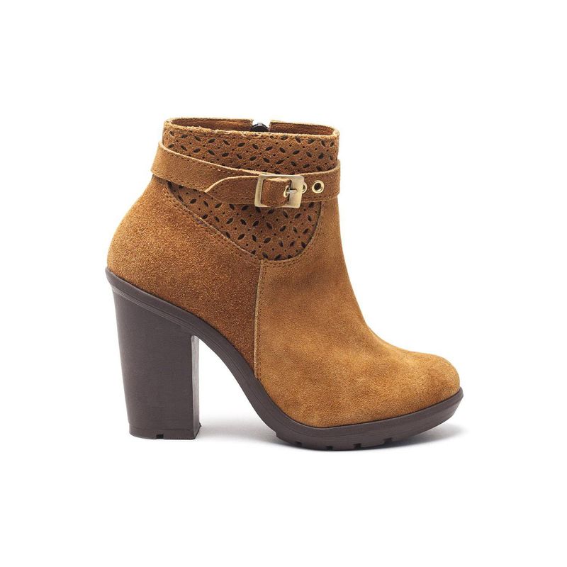 VIOLA - Botin para mujer viola tacon  karla carnaza  miel