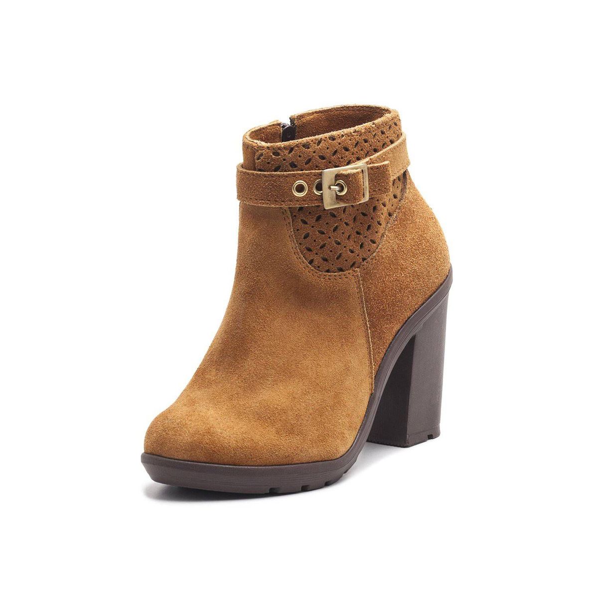 VIOLA - Botin para mujer viola tacon  karla carnaza  miel