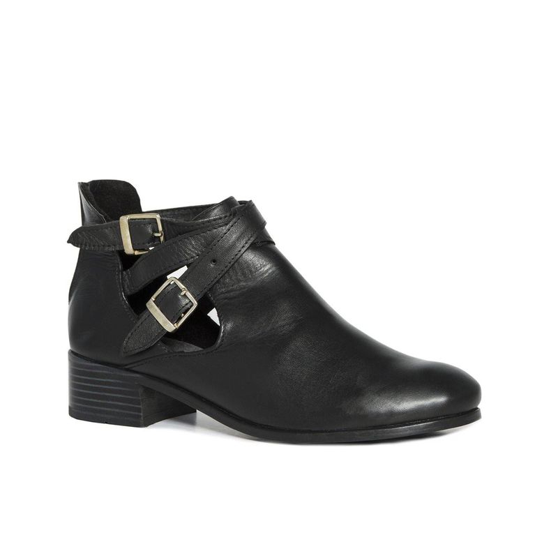 VIOLA - Botin para mujer viola tacon medio senovia negro