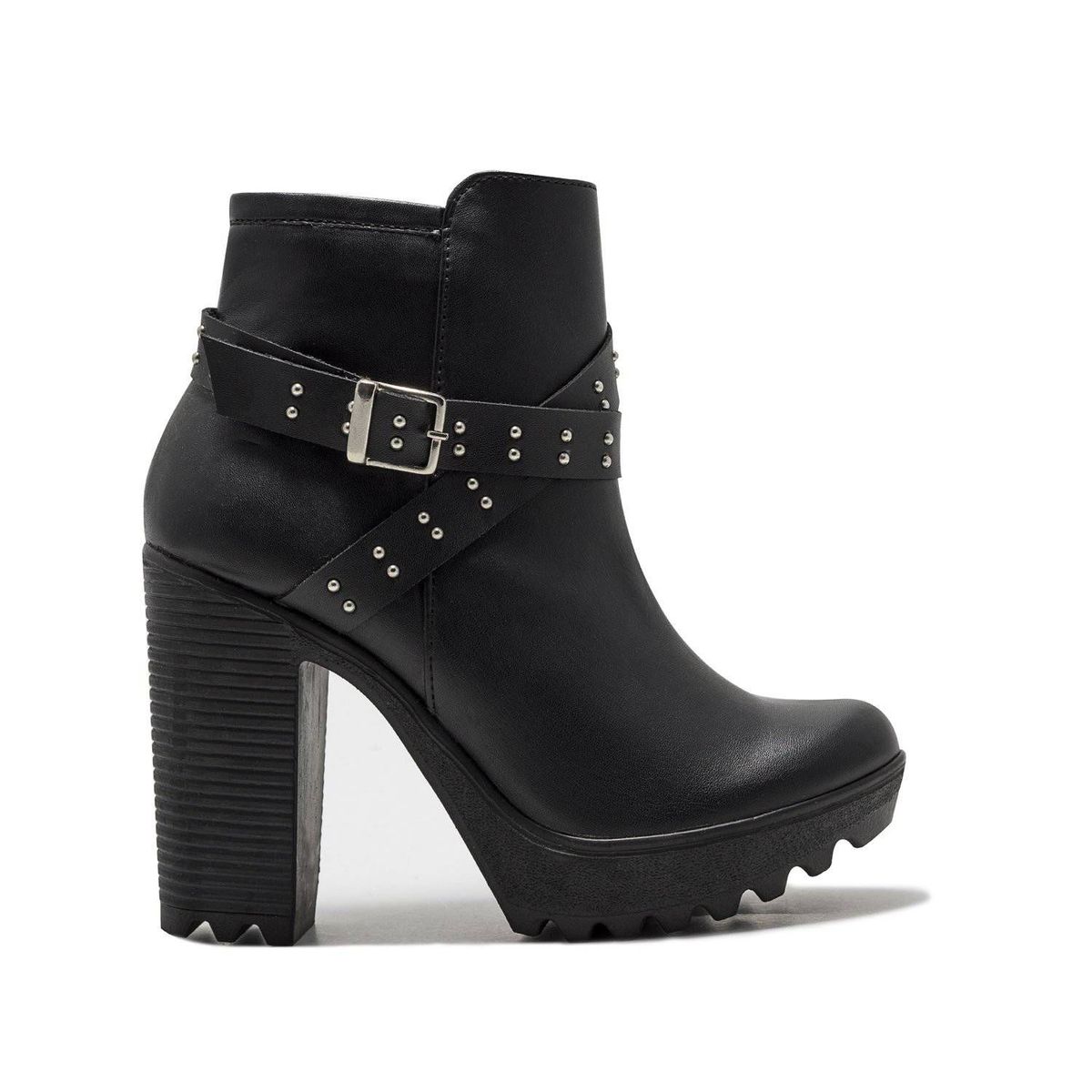 VIOLA - Botin negro viola cadry