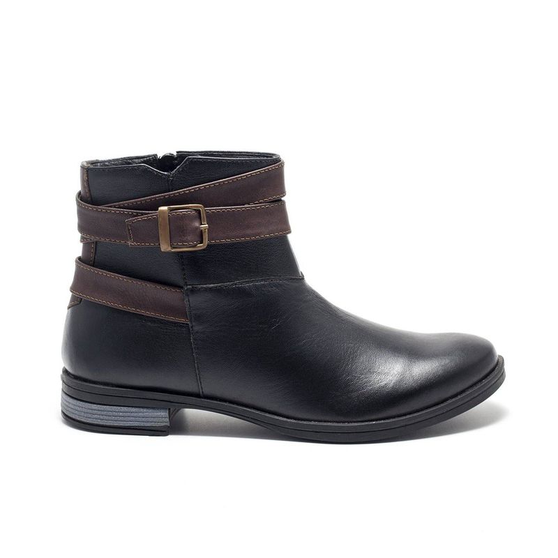 VIOLA - Botin  para mujer viola tacon medio batik negro