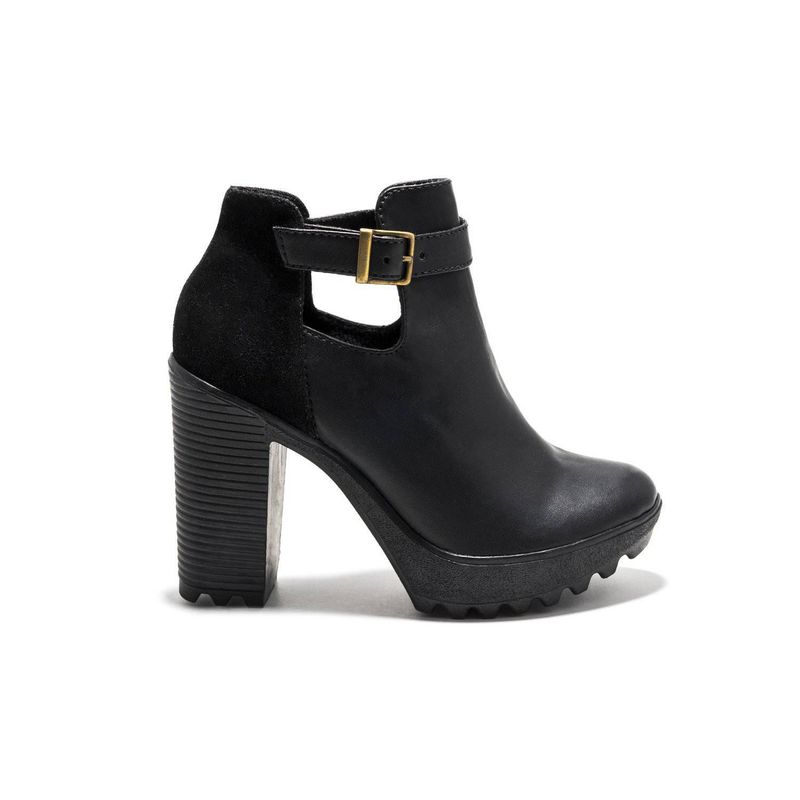 VIOLA - Botin negro viola banica