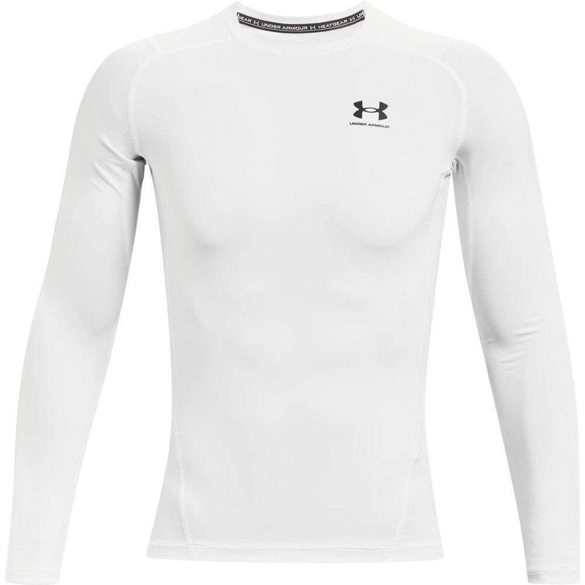 UNDER ARMOUR - Camiseta Under Armour Hg Ls-Blanco