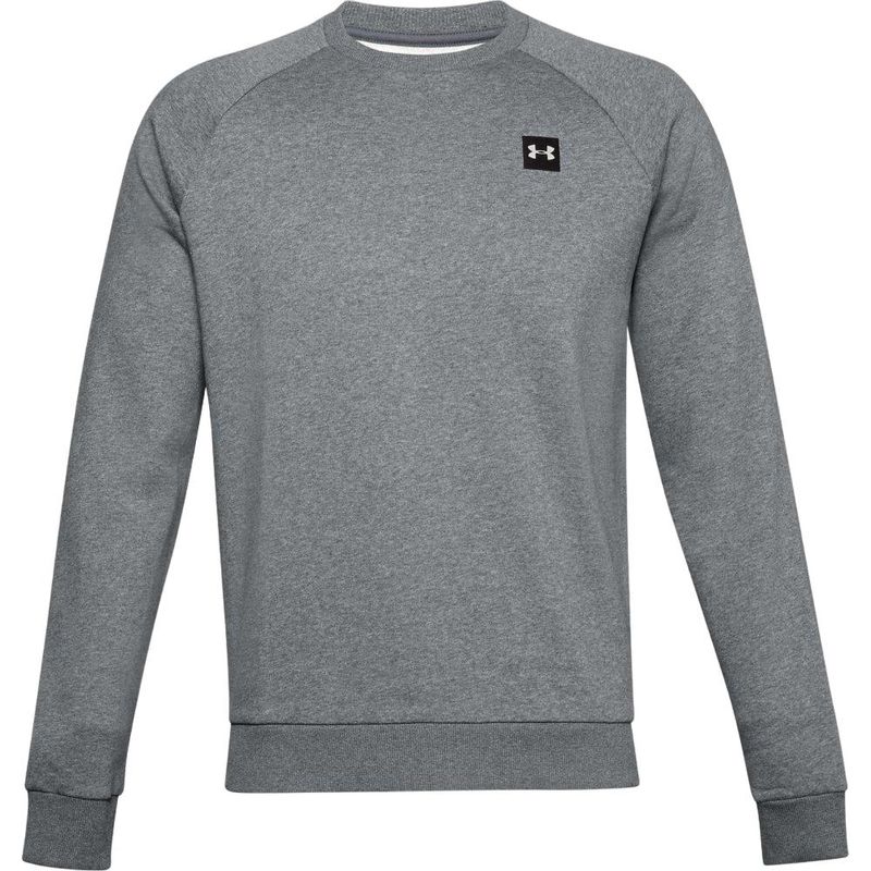 UNDER ARMOUR - Buzo Under Armour Rival Fleece Crew-Gris Claro_.