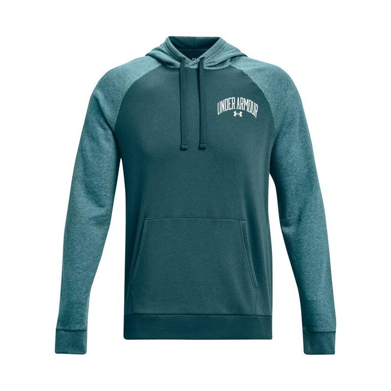 UNDER ARMOUR - Hoodie Under Armour Rival Wm Clrblock Hd-Verde