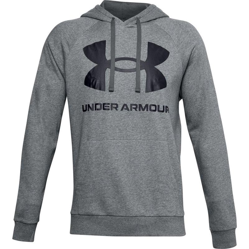 UNDER ARMOUR - Hoodie Under Armour Rival Fleece Bi L -Gris Claro