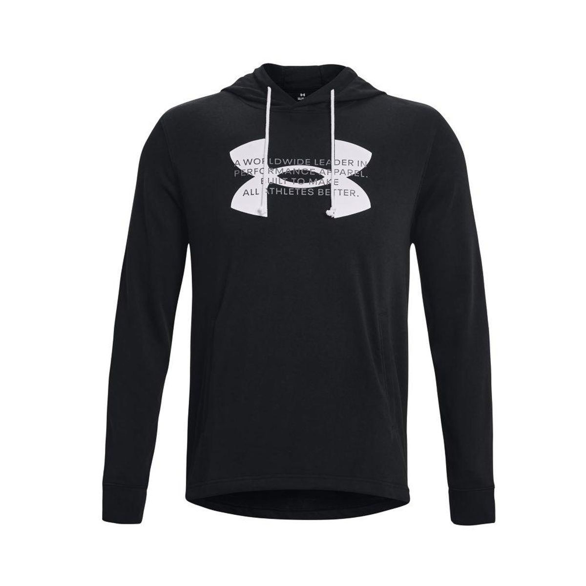 UNDER ARMOUR - Hoodie Under Armour Rival Terry Logo-Negro