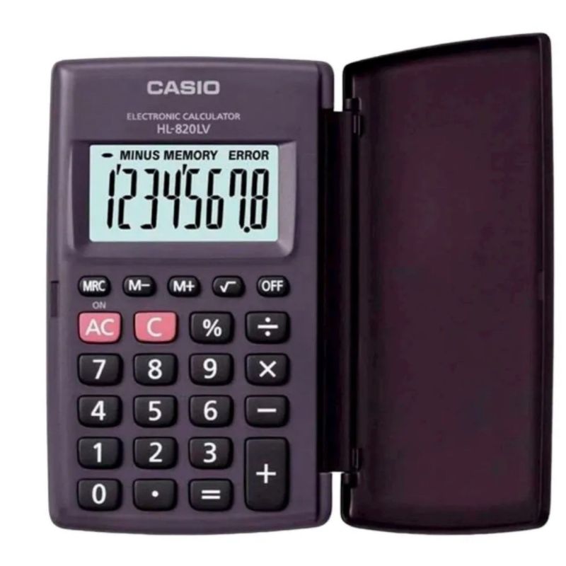 CASIO - Calculadora bolsillo 8 DIG. HL-820LV-BK CASIO