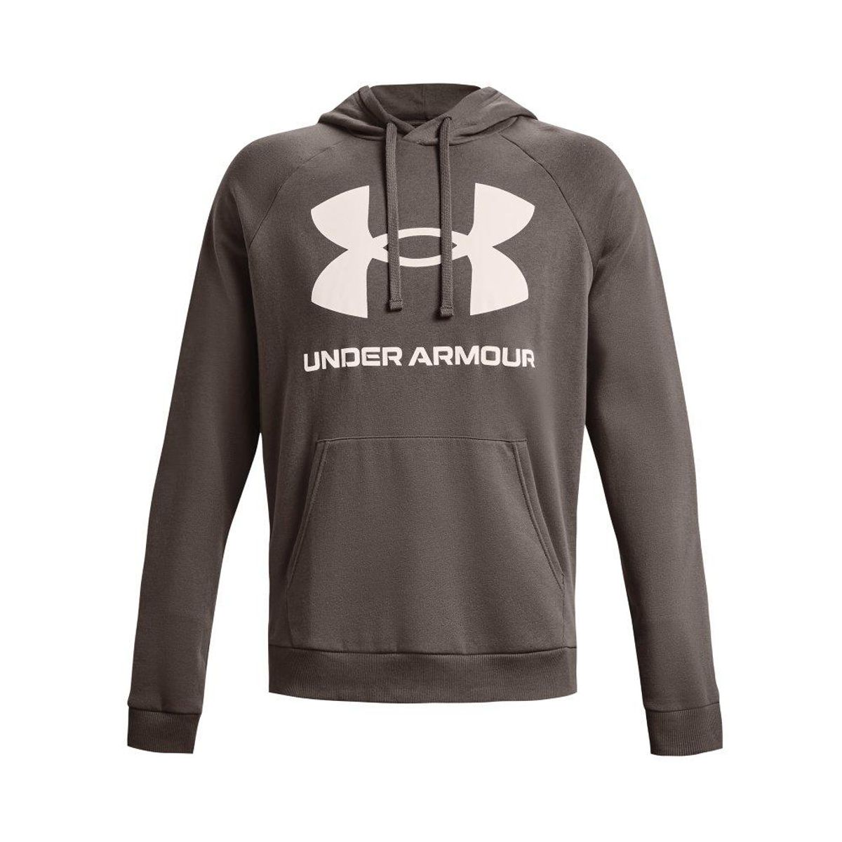 UNDER ARMOUR - Hoodie Under Armour Rival Fleece Big-Gris Oscuro