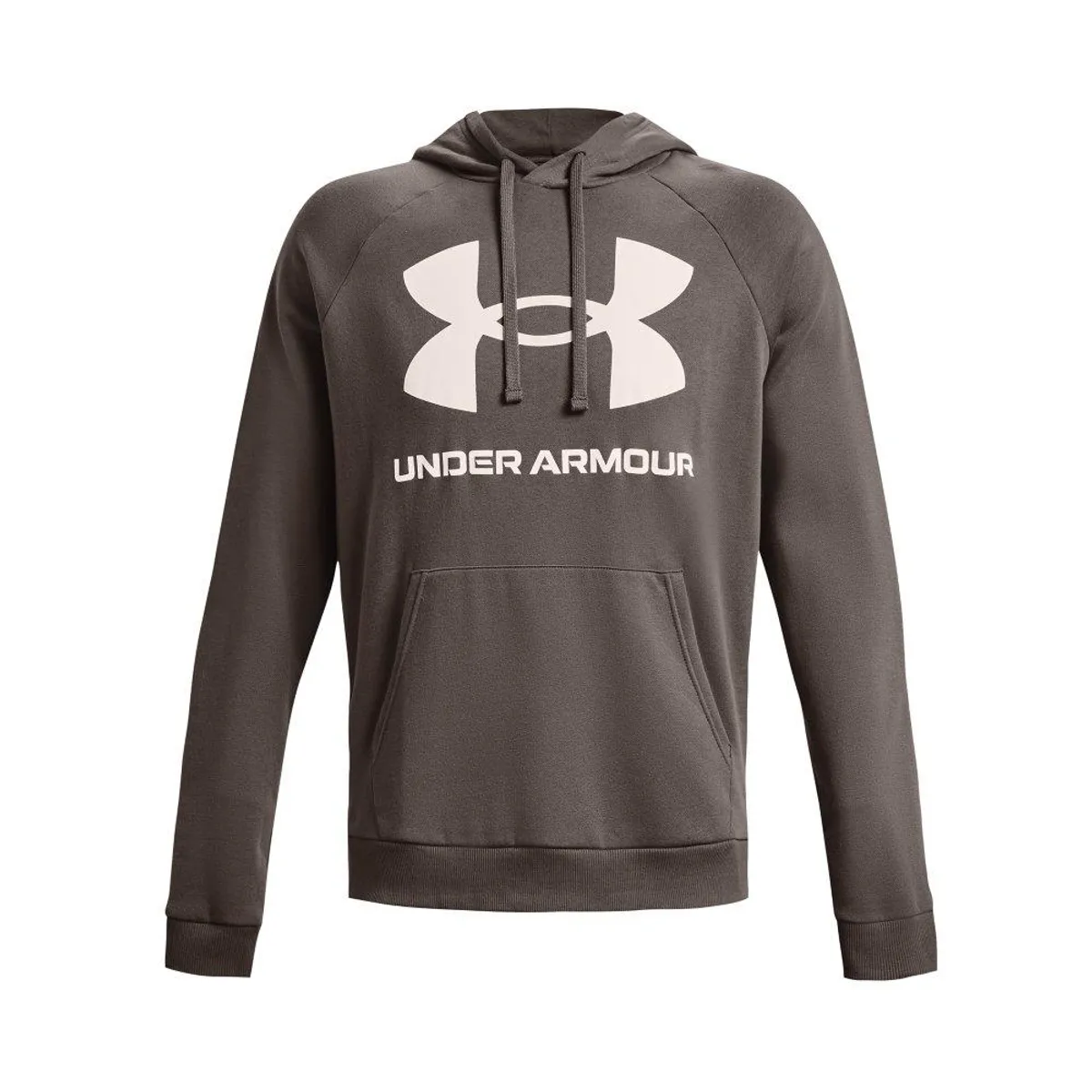 UNDER ARMOUR - Hoodie Under Armour Rival Fleece Big-Gris Oscuro