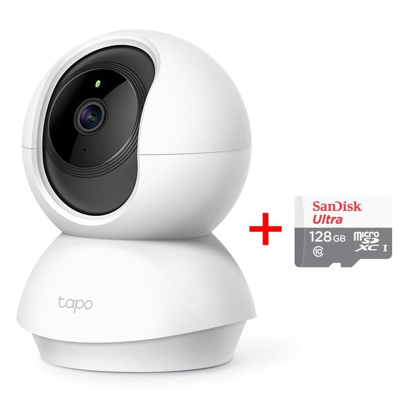TP LINK - Cámara IP WIFI Robótica Tp-link Tapo C200  Micro SD 128GB