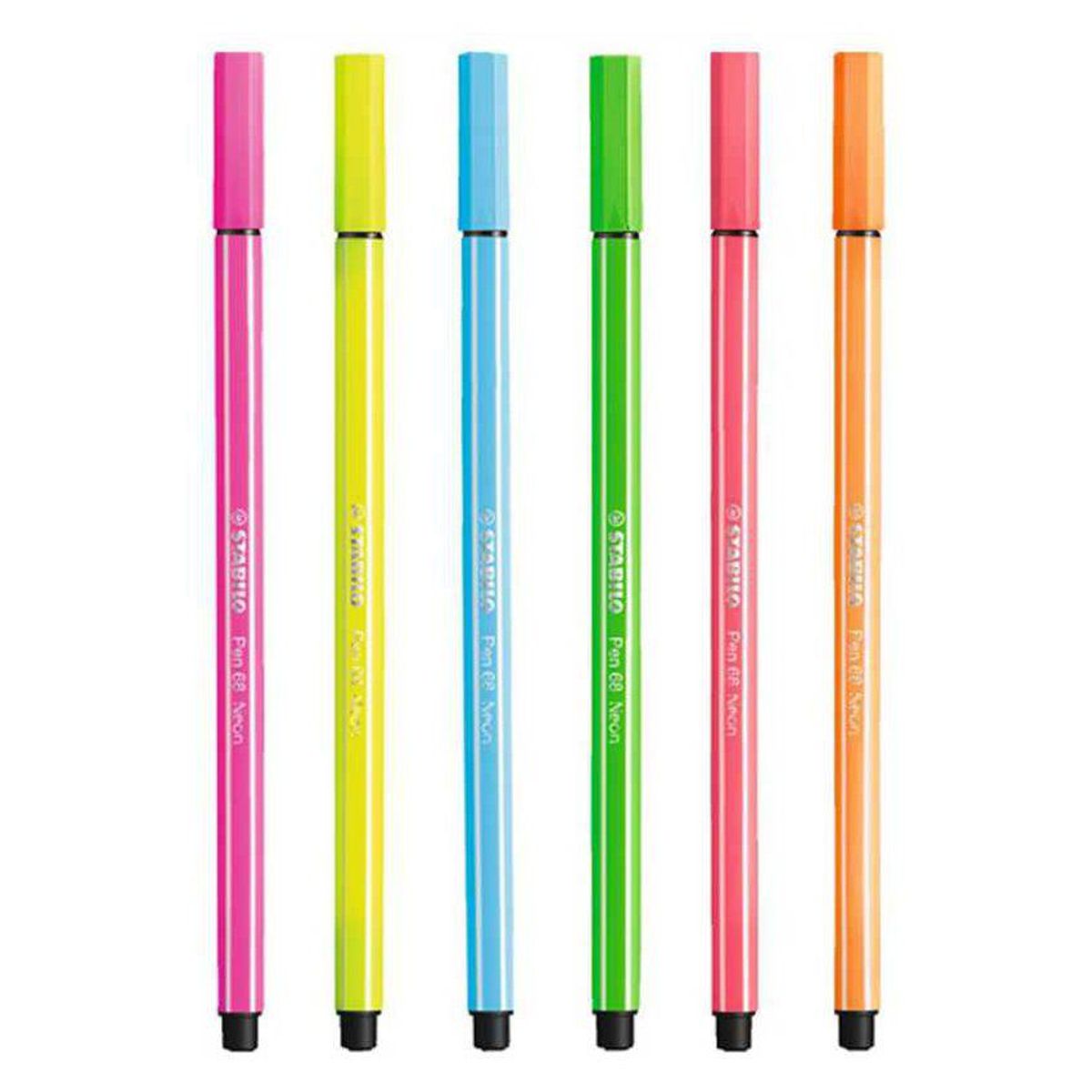STABILO - Estuche rotulador stabilo pen 68 neón 6 unidades