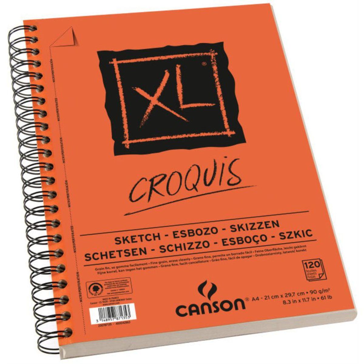 CANSON - Block para Boceto XL croquis - anillado vertical CANSON