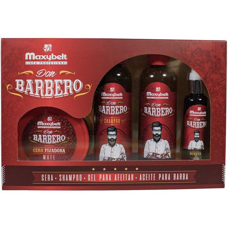 MAXYBELT - Kit don barbero maxybelt cerashampogelaceite