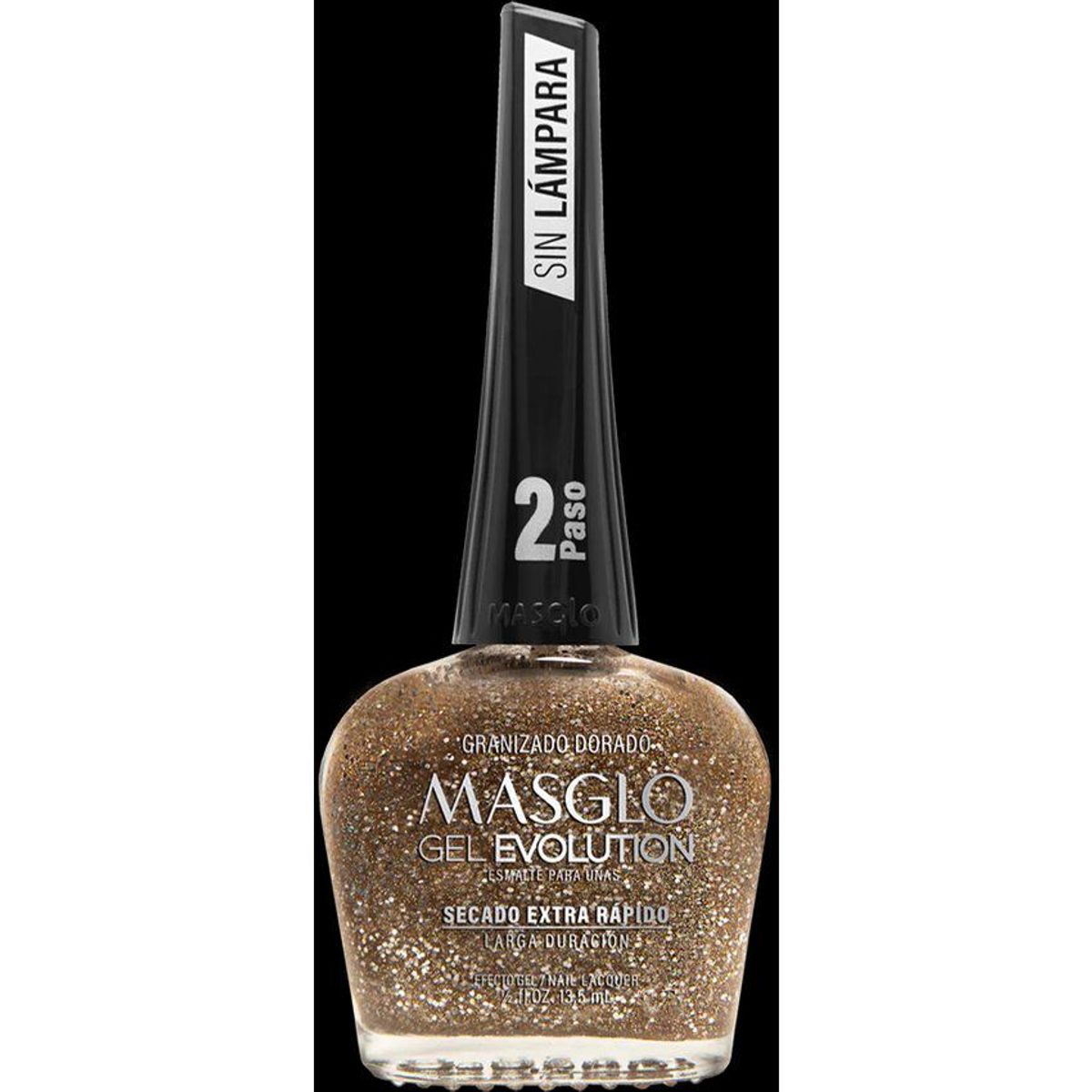 MASGLO - Esmalte masglo granizado dorado 135ml gel evolution