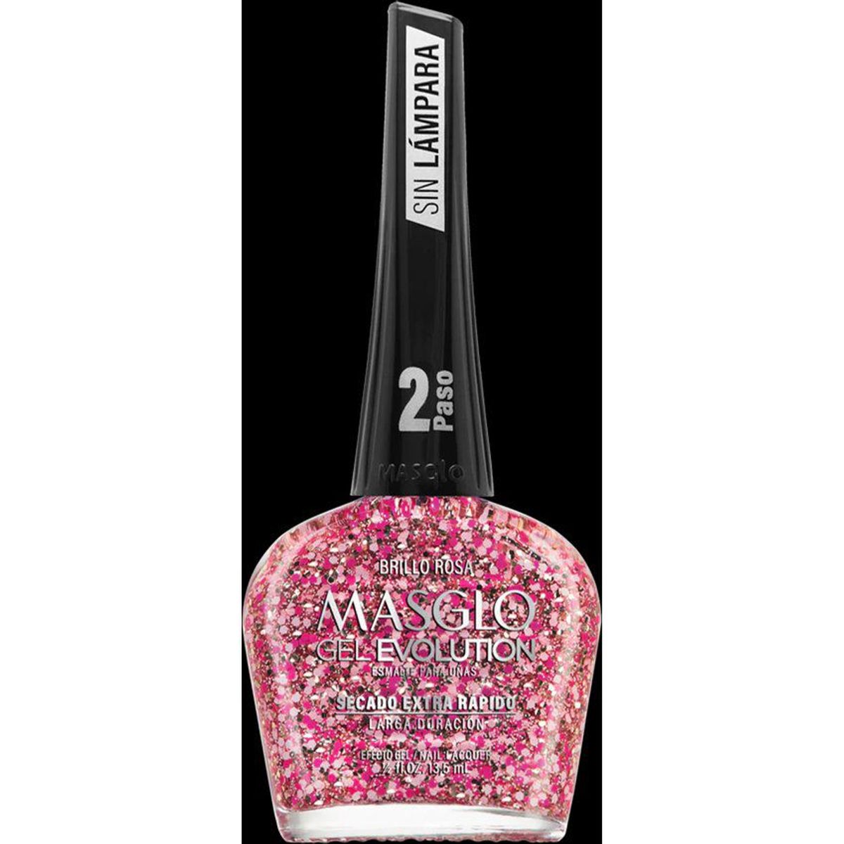 MASGLO - Esmalte masglo brillo rosa 135ml gel evolution