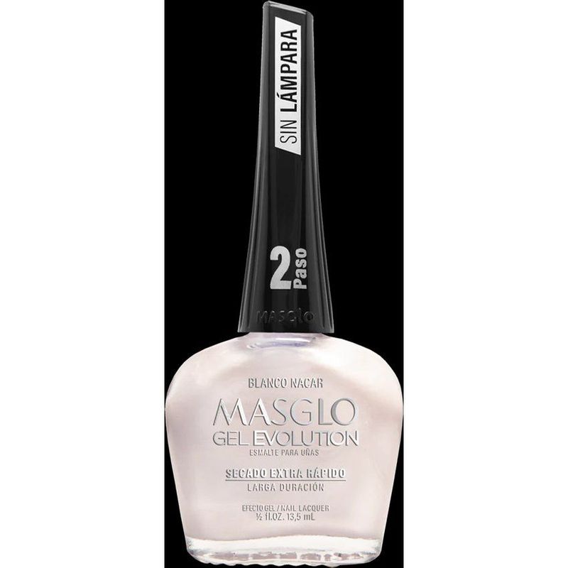 MASGLO - Esmalte masglo blanco nacar 135ml gel evolution
