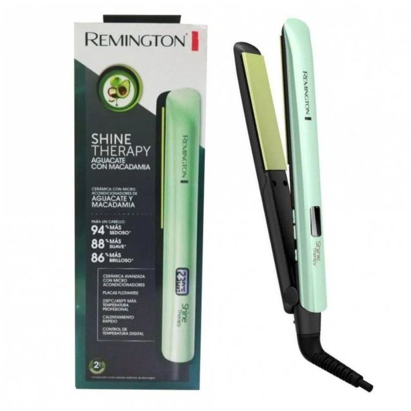 REMINGTON - Plancha de cabello remington style therapy shine therapy