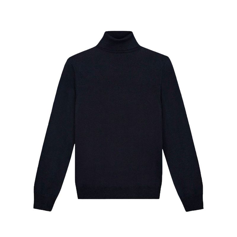 SYK - Buzo Saco Cuello Tortuga Para Hombre Negro.