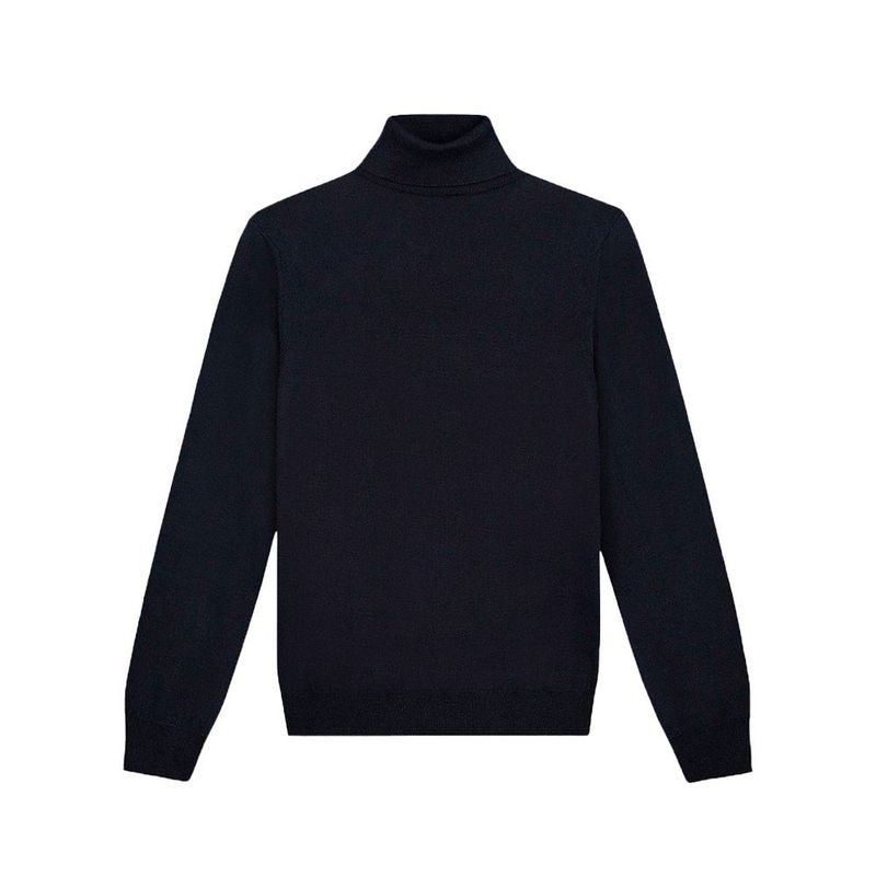 SYK - Buzo Saco Cuello Tortuga Para Hombre Negro.