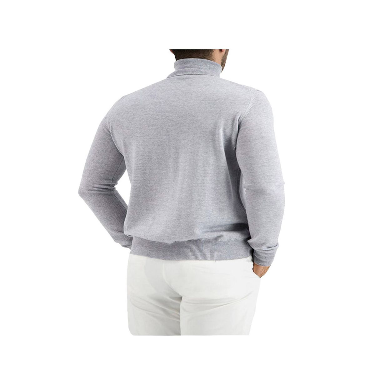 SYK - Buzo Cuello Tortuga Para Hombre Gris