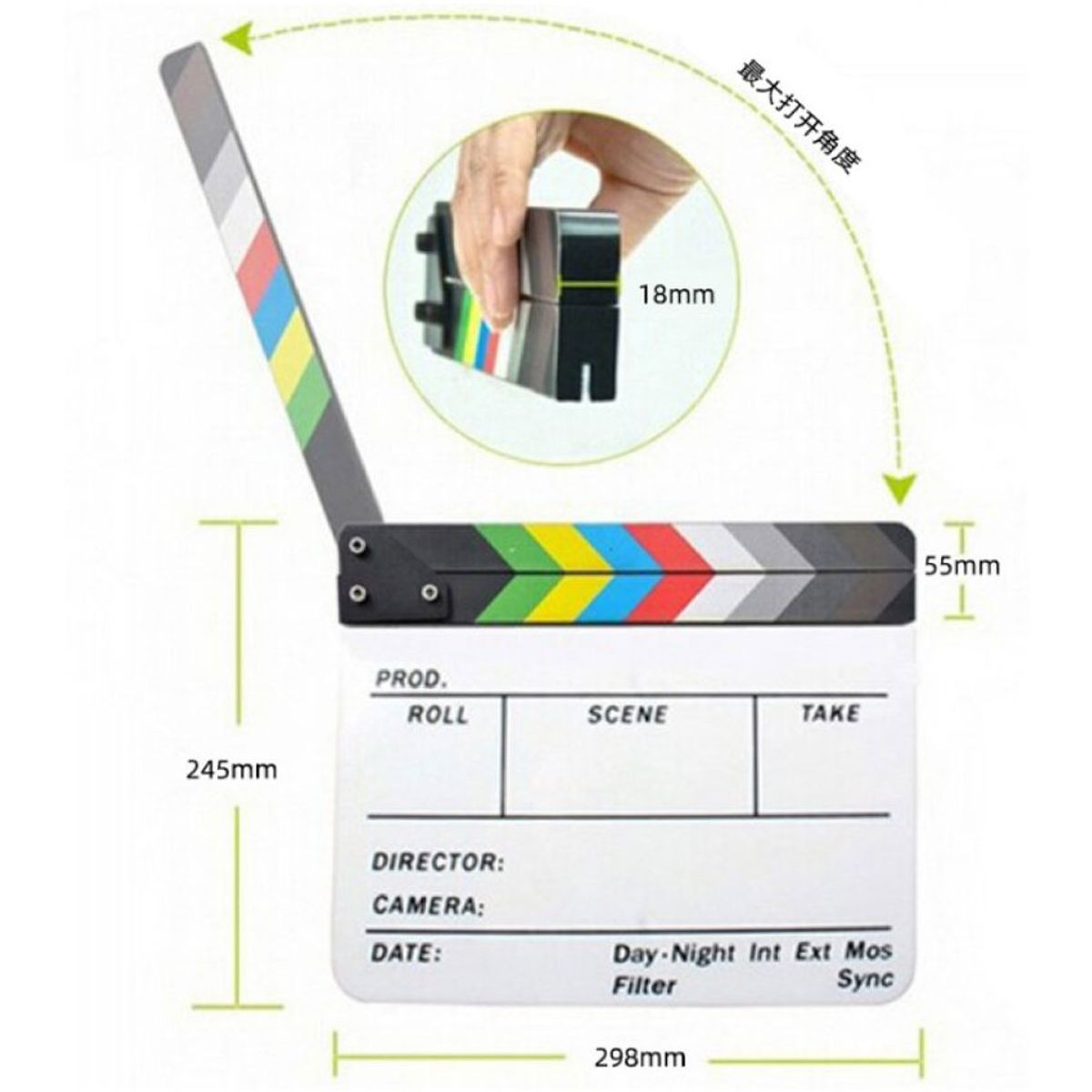 GENERICO - Claqueta de Cine Blanca