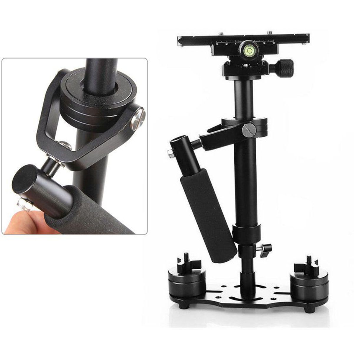 GENERICO - Steadycam Flycam S40 PRO Para Cámaras  - Negro