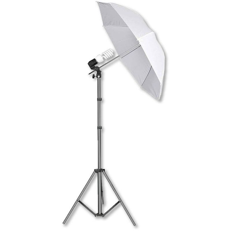 GENERICO - Kit de iluminación socket + trípode + sombrilla blanca