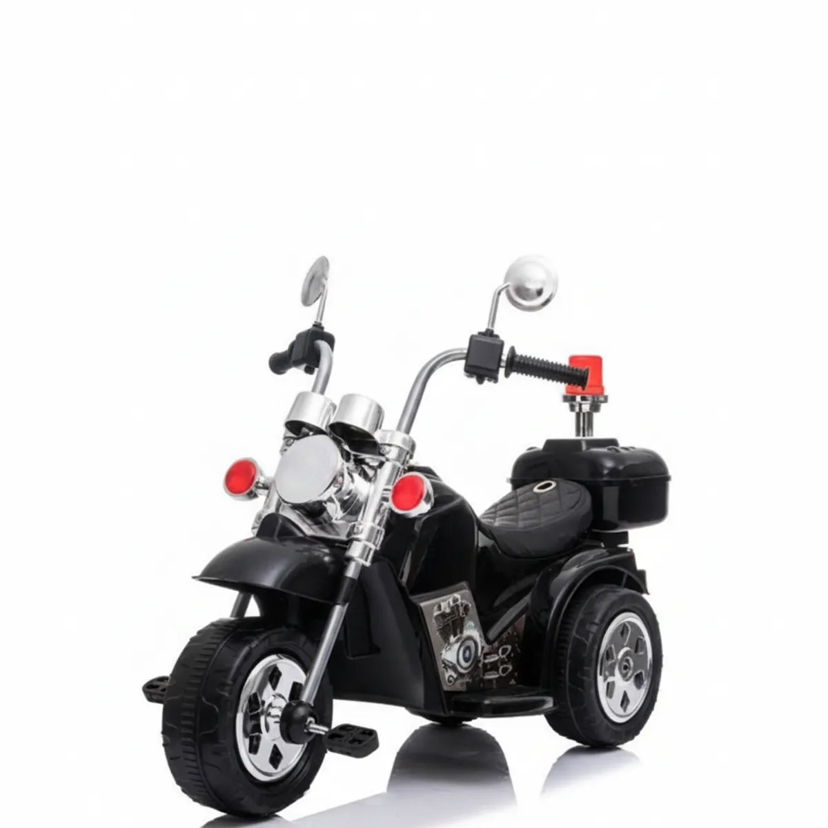 ROADMASTER - Roadmaster Moto Eléctrica Triciclo Trimoto Tipo Harley Chopper Negra