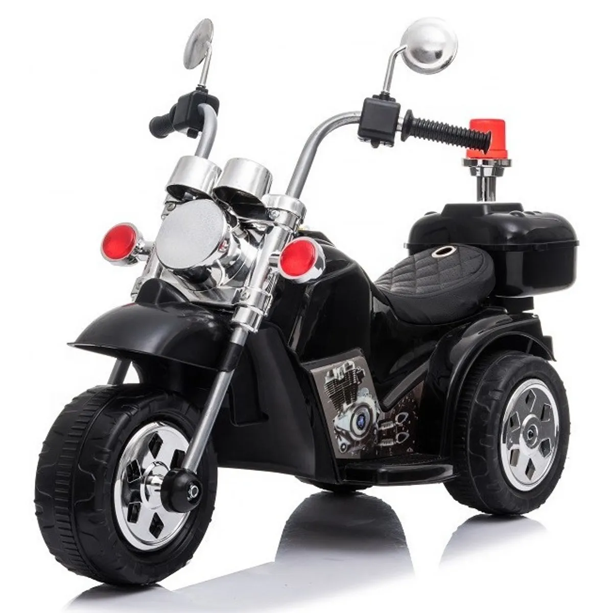 ROADMASTER - Roadmaster Moto Eléctrica Triciclo Trimoto Tipo Harley Chopper Negra