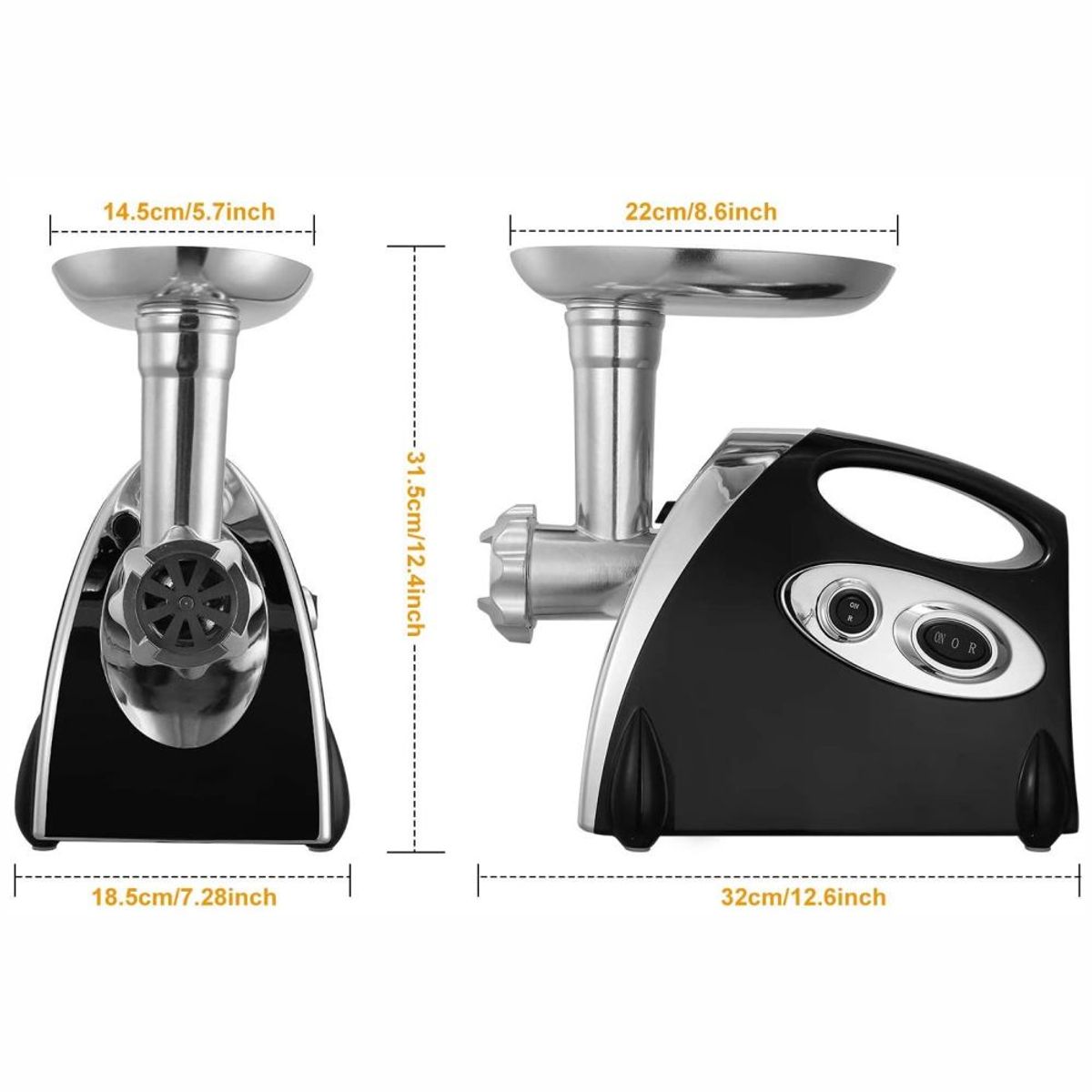 SWISSHOME DR HOFFMAN - Molino Eléctrico Picador De Carne Swisshome 2800w 3 Discos De Corte