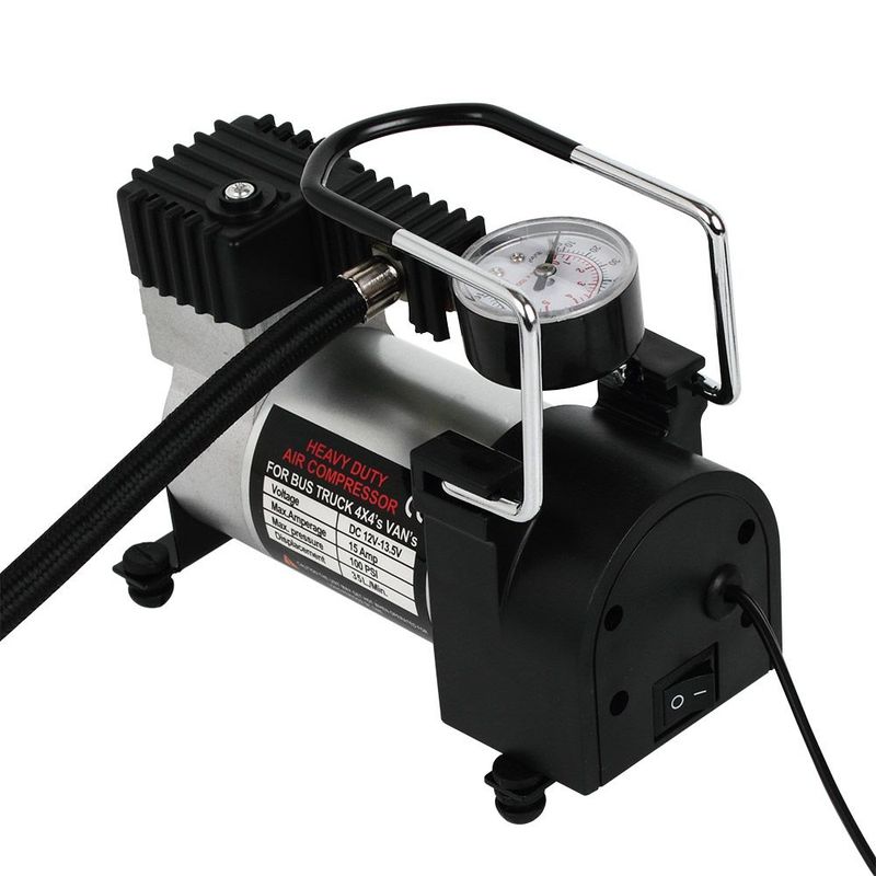 GENERICO - Compresor De Aire 12v Heavy Duty 300 Para Carro Moto Bici