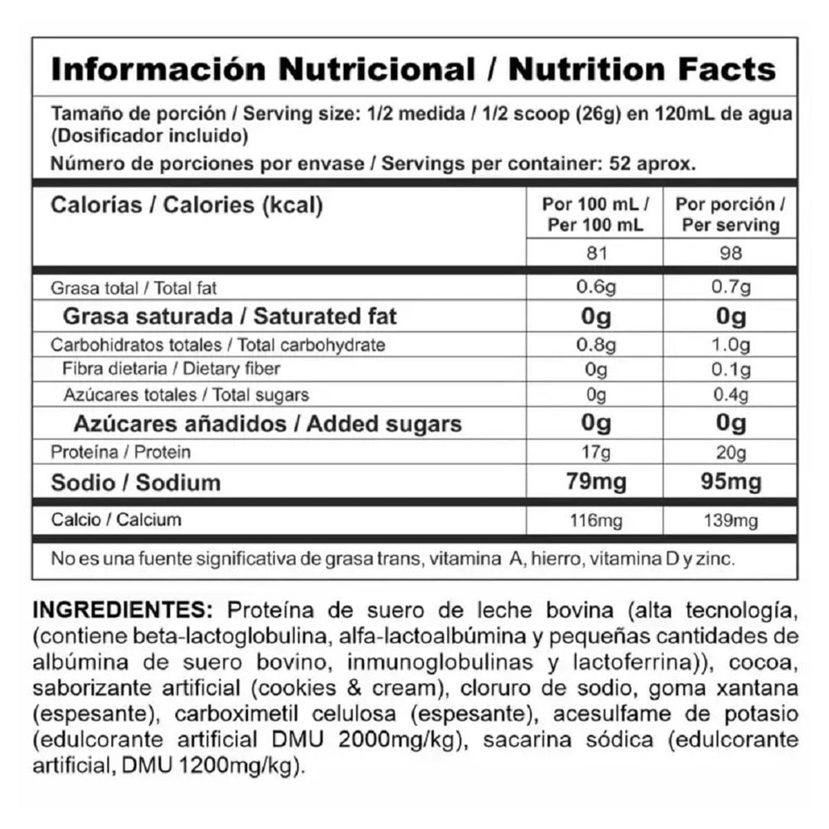 MEGAPLEX - Bipro Classic Cookies and Cream 3 - Proteína
