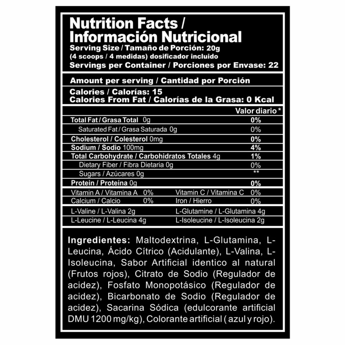 MEGAPLEX - Aminoacidos NITRO SHOCK Frutos Rojos 1.1 lb 526 g