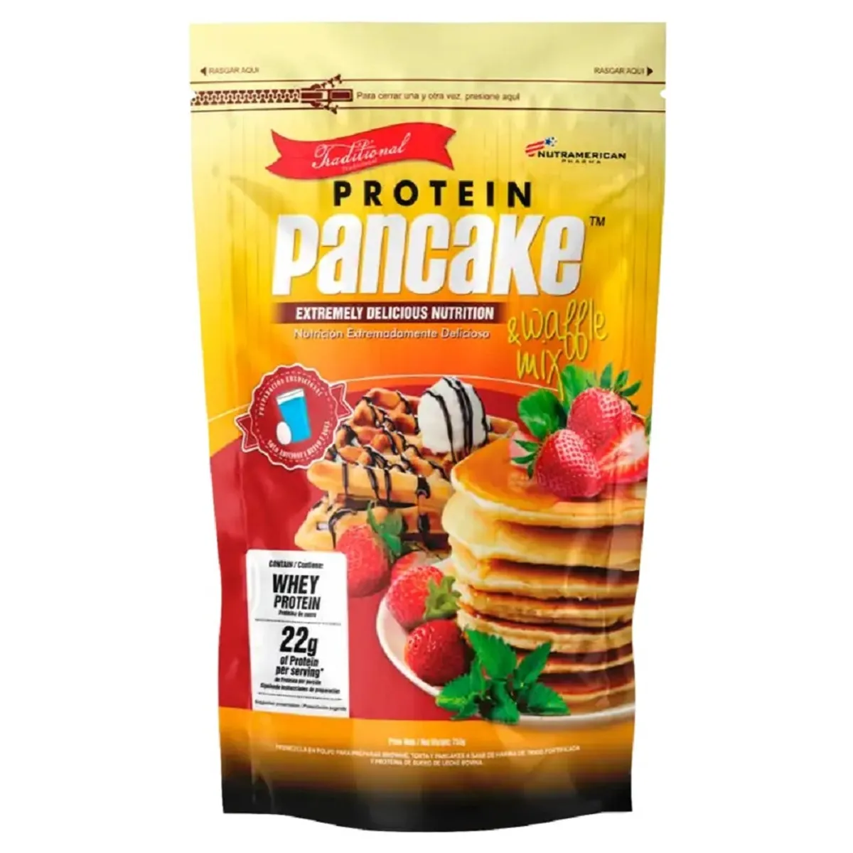 MEGAPLEX - Protein Pancake Tradicional 1.65 LB - Pancakes + Waffles + Crepes