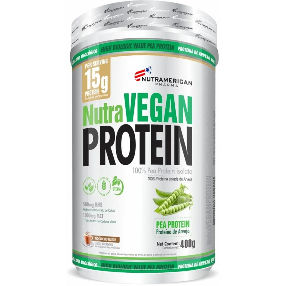 MEGAPLEX - Vegan Protein 400 g - Proteína aislada de Arveja