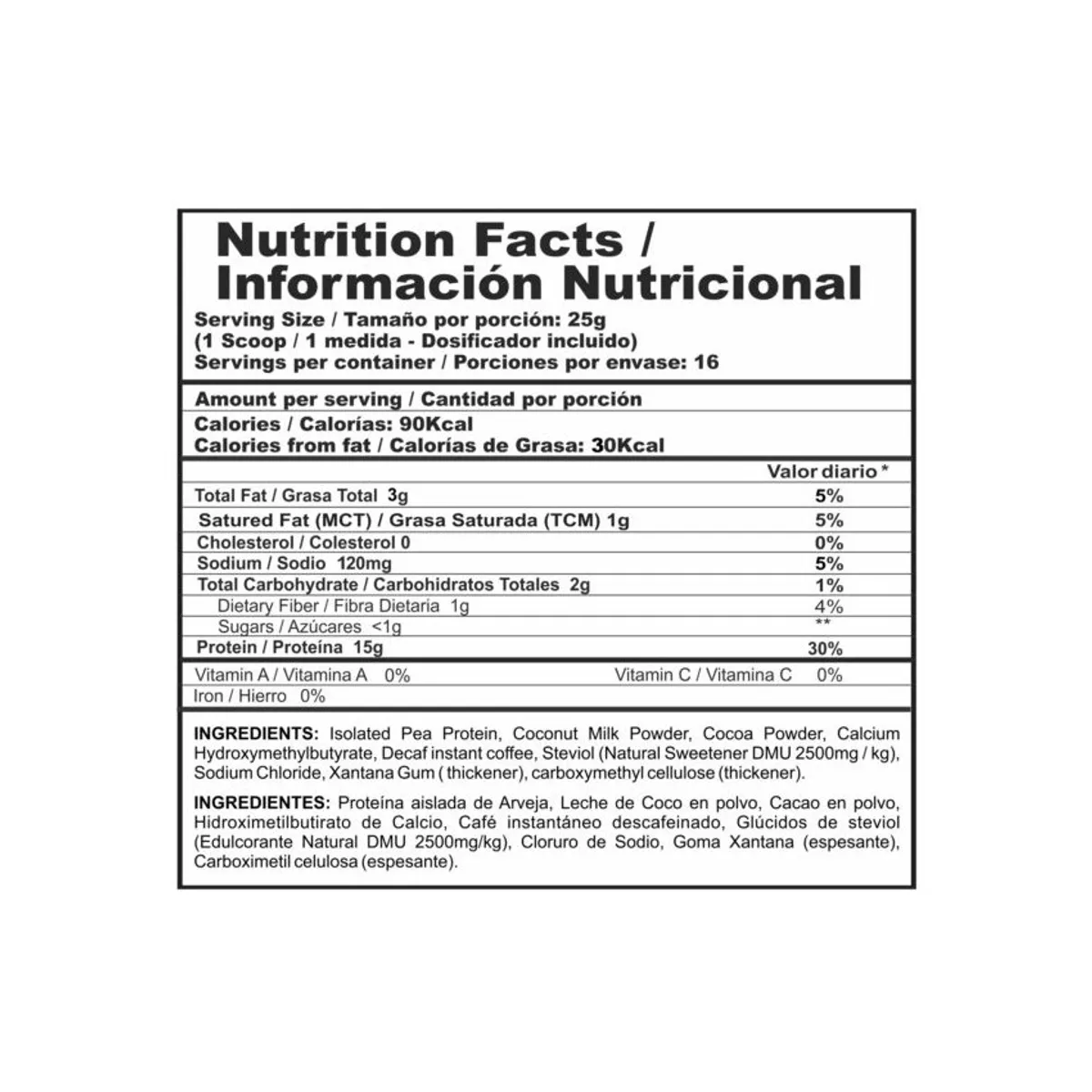 MEGAPLEX - Vegan Protein 400 g - Proteína aislada de Arveja